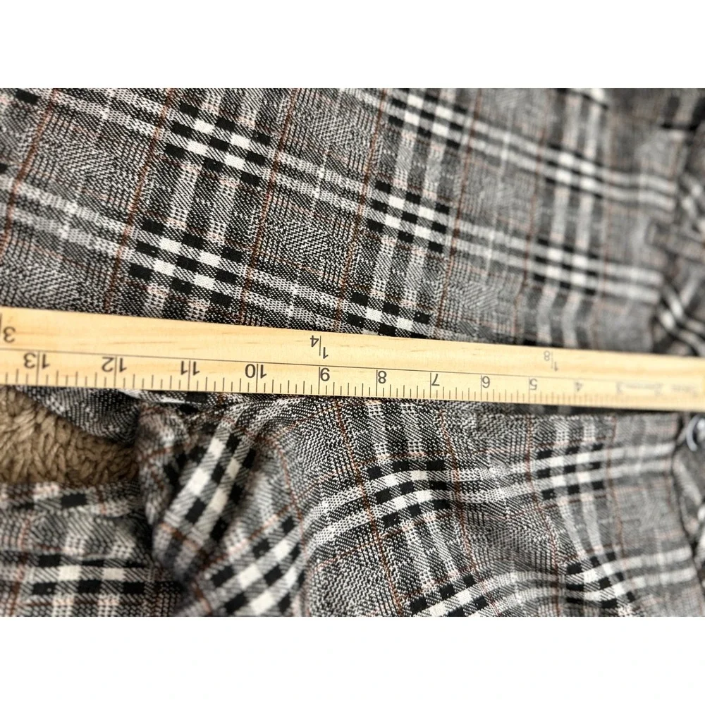 YoungLA Mens 32x30 Plaid Trousers Grey Black White Slim Fit Model 614 Dapper